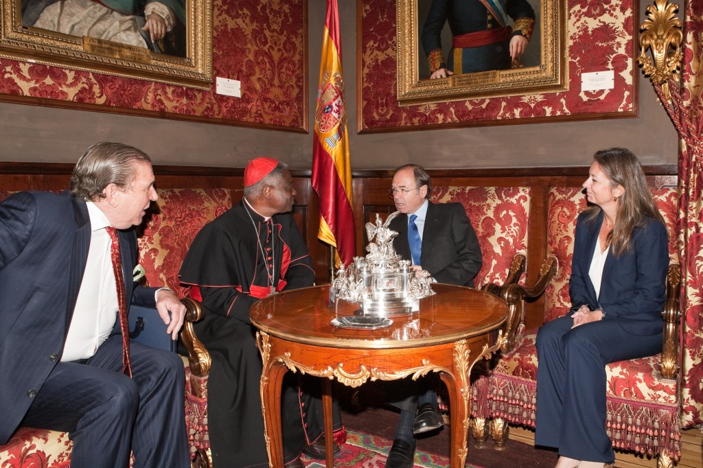 Entrevista del Pte. del Senado con, el Cardenal Presidente del Pontificio Consejo para la Justicia y la Paz